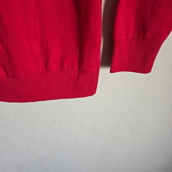 PINK Victoria's Secret Gold Sequins Bling Oversized Hoodie Pullover Red Sz S NEW - Picture 8 of 9